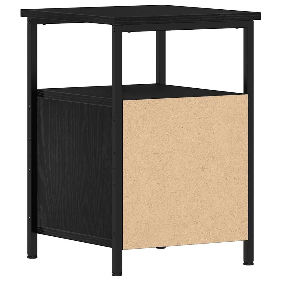 Tables de chevet 2 pièces Chêne noir 34 x 35,5 x 50 cm Bois d'ingénierie - 9