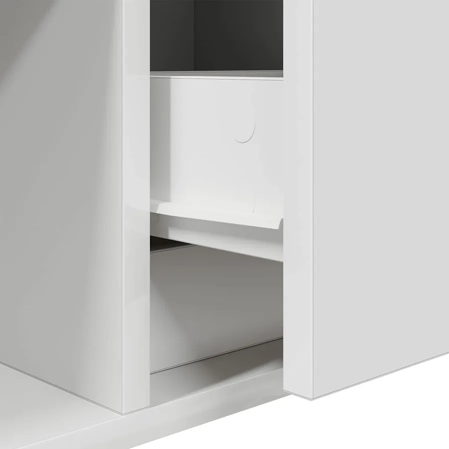 Meubles TV 2 pcs blanc 60x31x25,5 cm bois d'ingénierie - 13