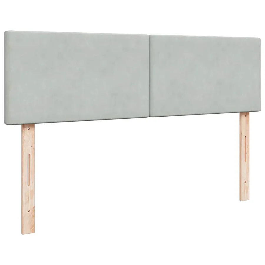 Cadre de lit ottoman avec matelas gris clair 140x200 cm velours - 8