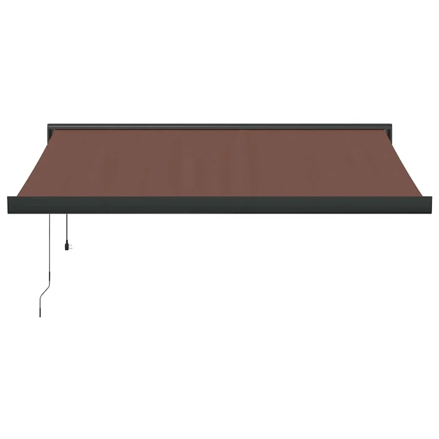 Auvent rétractable automatique marron 350x250 cm - 3