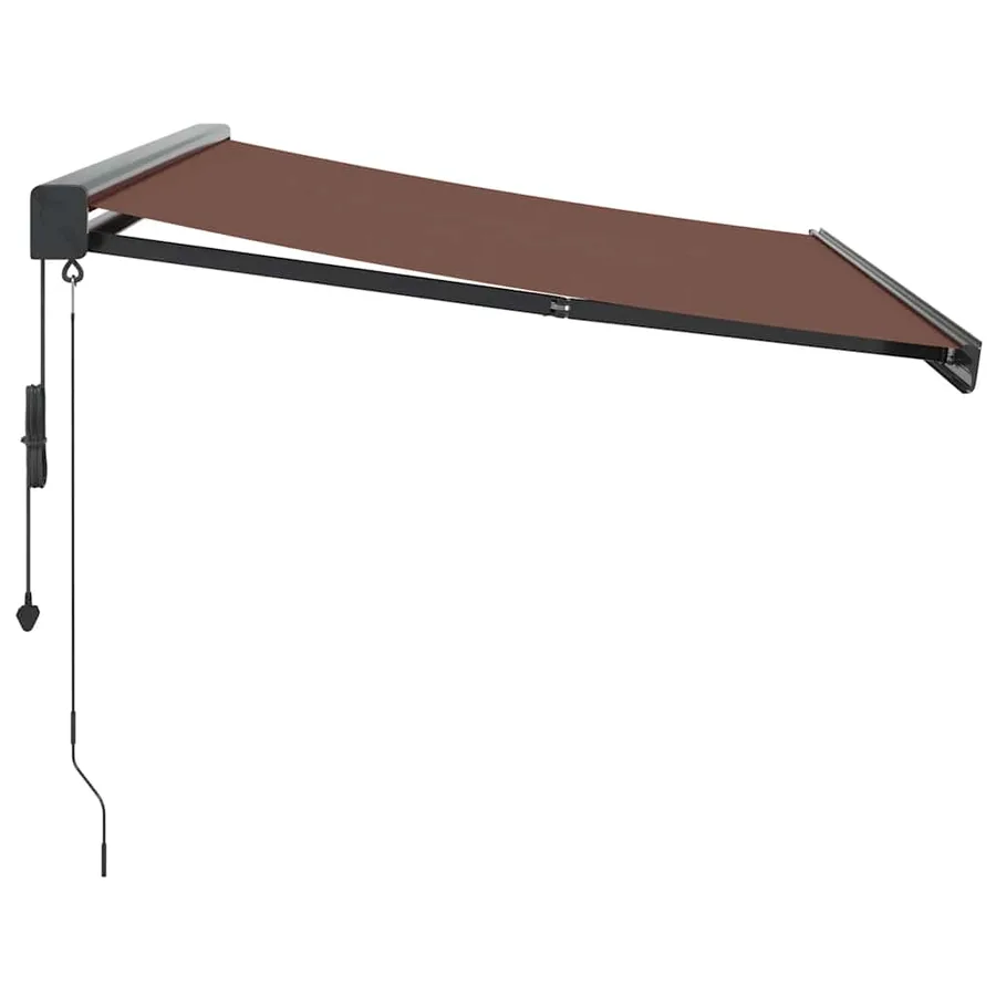 Auvent rétractable automatique marron 350x250 cm - 4
