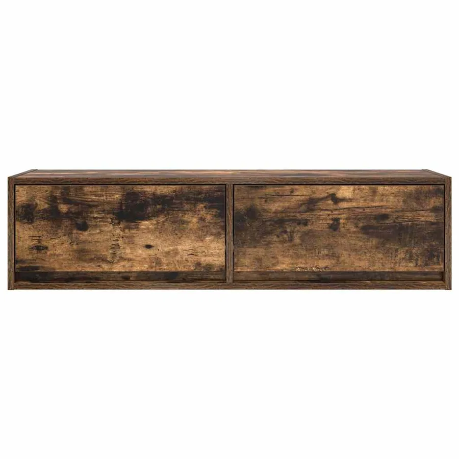 Meuble TV Chêne fumé 100 x 31 x 25,5 cm Bois d'ingénierie - 7