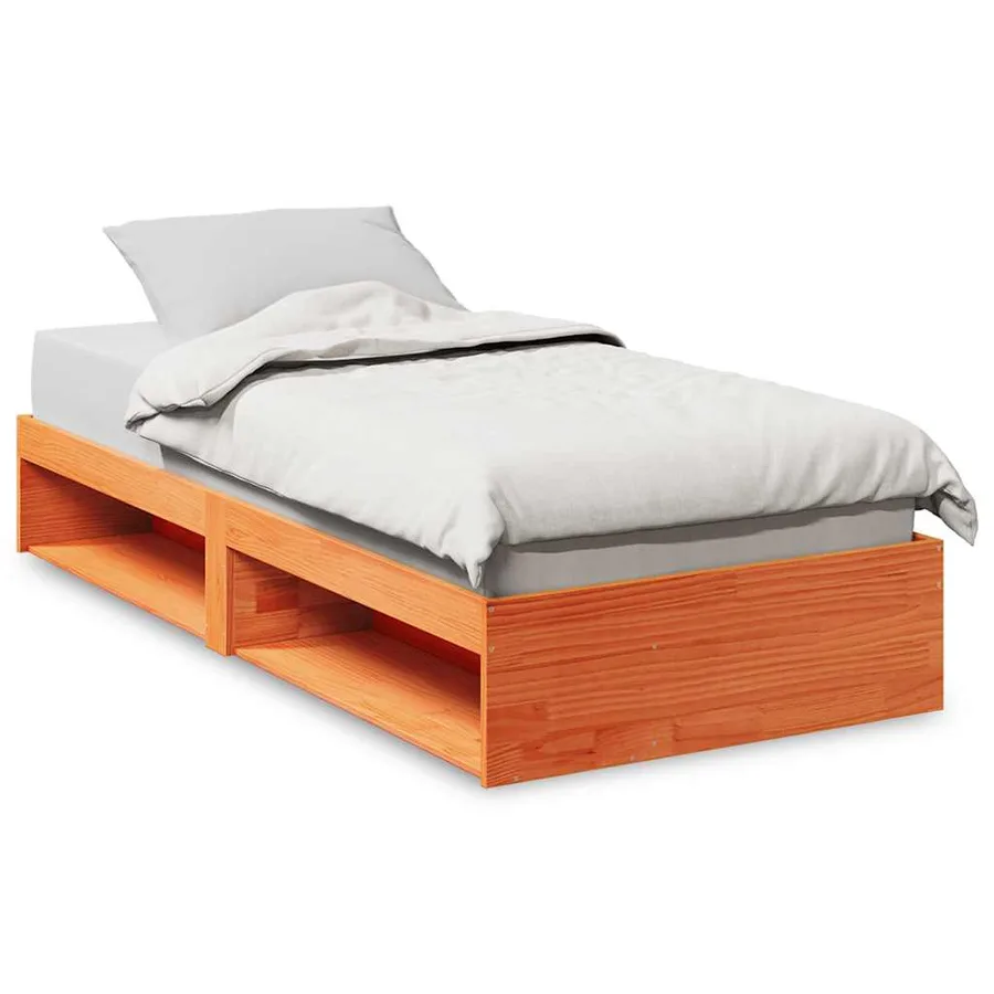 Lit de jour sans matelas cire marron 75x190 cm pin massif - 2