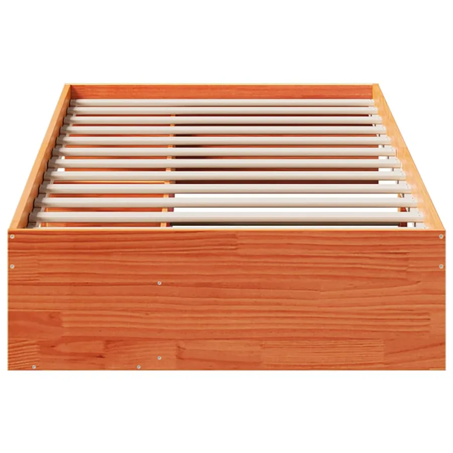 Lit de jour sans matelas cire marron 75x190 cm pin massif - 5