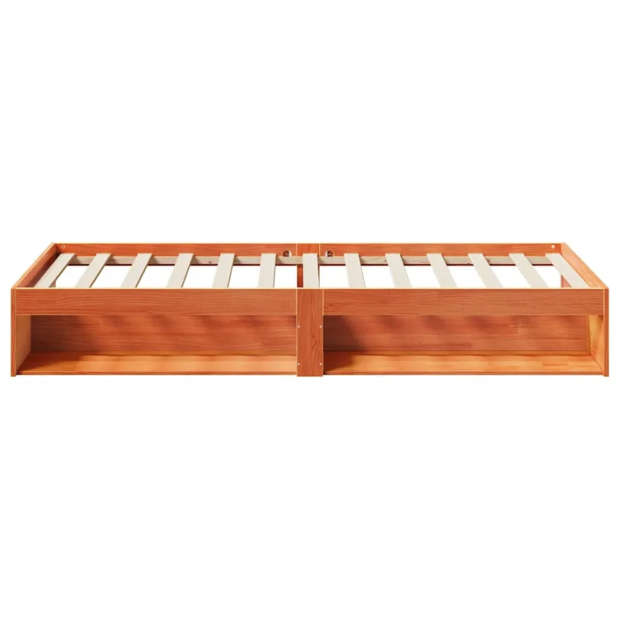 Lit de jour sans matelas cire marron 75x190 cm pin massif - 6