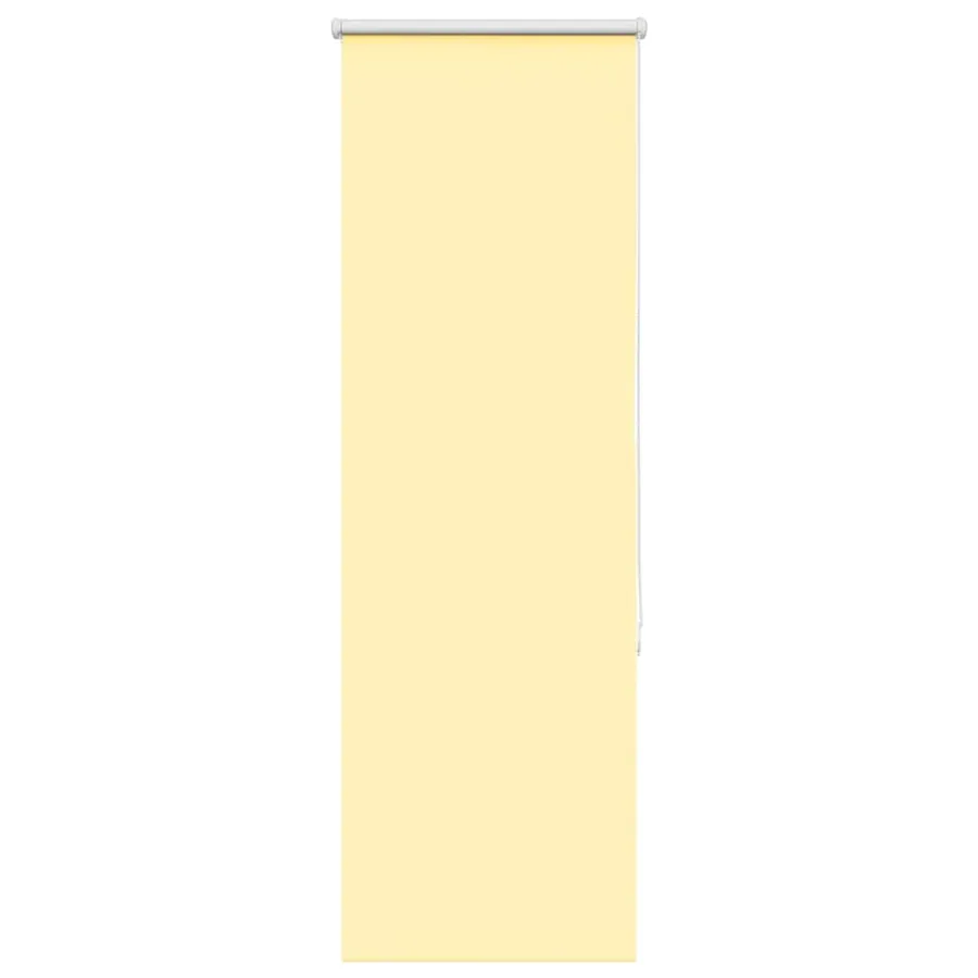 Store enrouleur occultant jaune largeur du tissu 55,7 cm