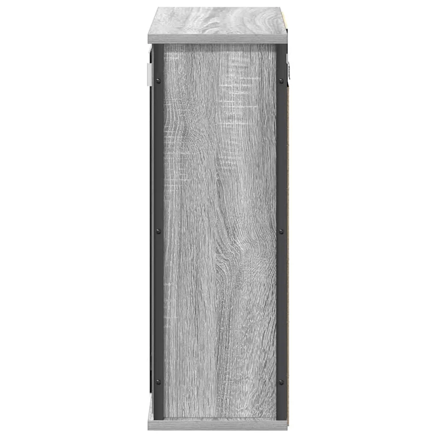 Armoire murale de salle de bain miroir sonoma gris 50x21x60 cm - 7
