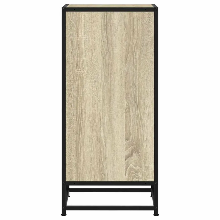 Buffet chêne sonoma 35,5x35x76 cm bois d'ingénierie et métal - 5