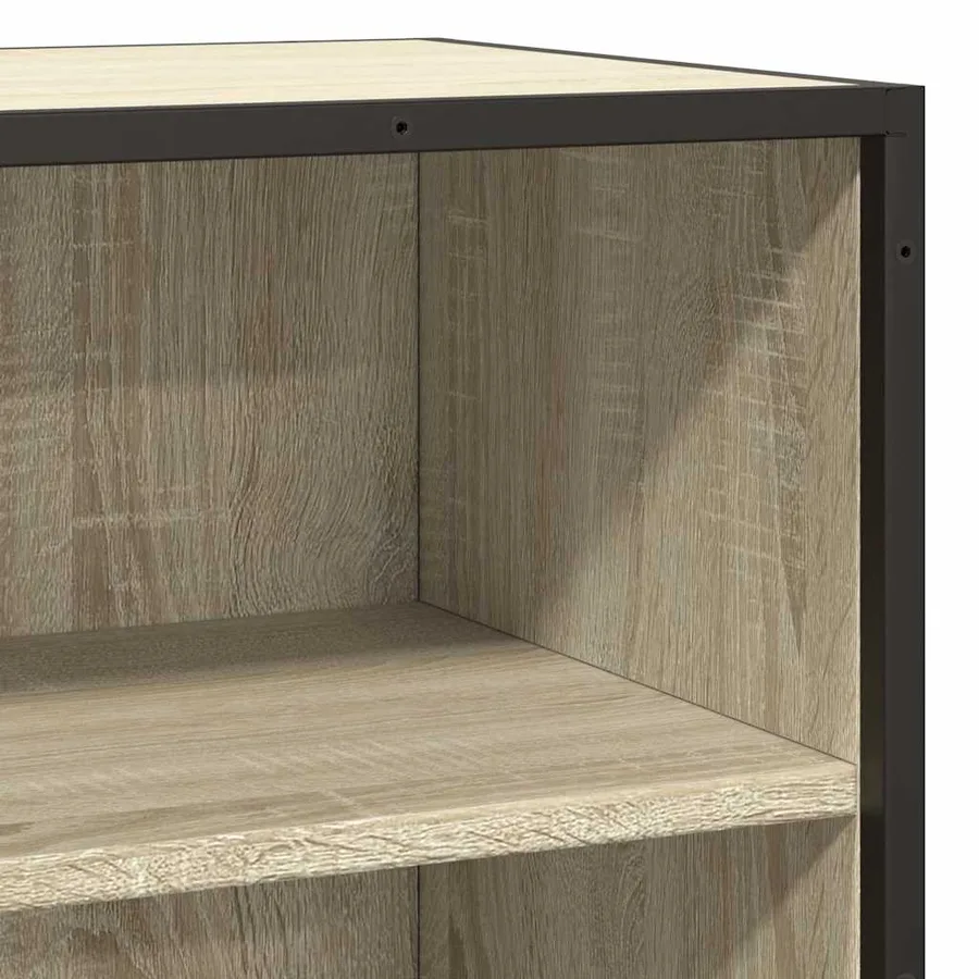 Buffet chêne sonoma 35,5x35x76 cm bois d'ingénierie et métal - 7