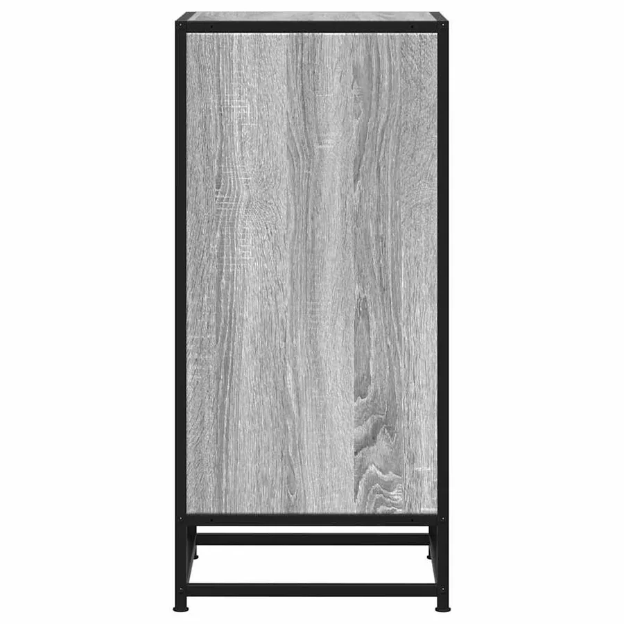 Buffet sonoma gris 35,5x35x76 cm bois d'ingénierie et métal - 5