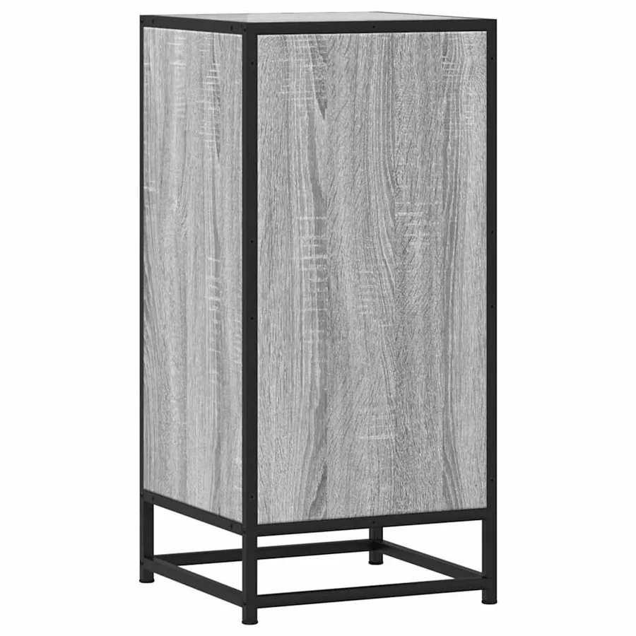 Buffet sonoma gris 35,5x35x76 cm bois d'ingénierie et métal - 6