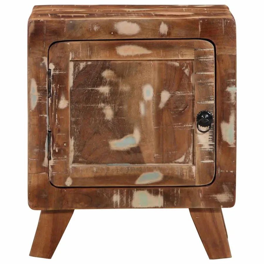 Table de chevet 2 pcs 40x32x46 cm bois massif de récupération - 2