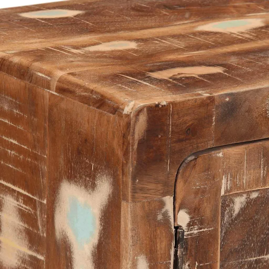 Table de chevet 2 pcs 40x32x46 cm bois massif de récupération - 6