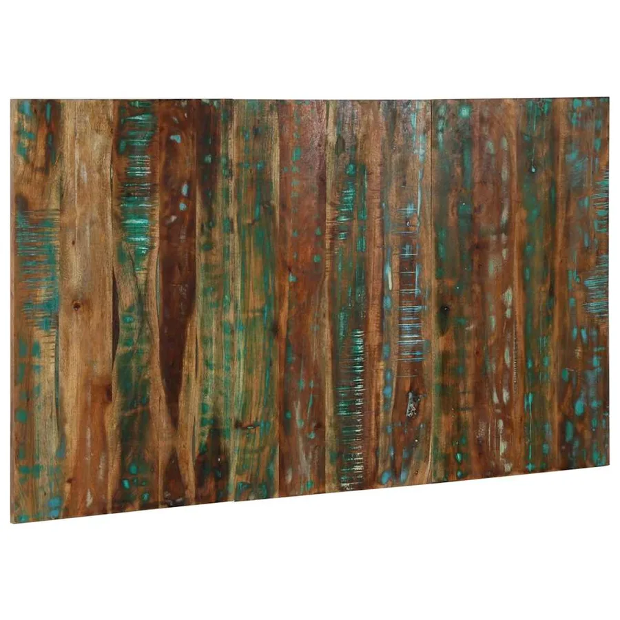 Tête de lit multicolore 140 cm bois massif récupération - 4