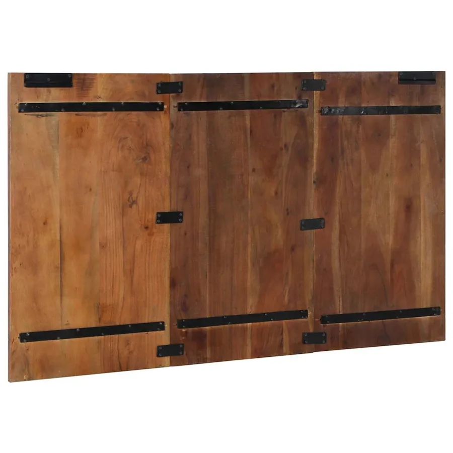 Tête de lit multicolore 140 cm bois massif récupération - 5