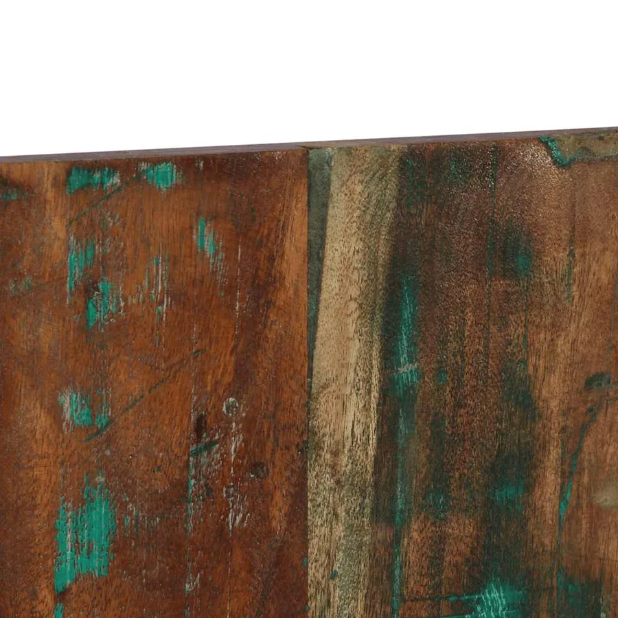 Tête de lit multicolore 140 cm bois massif récupération - 7