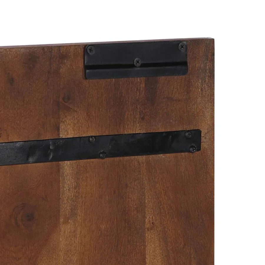 Tête de lit multicolore 140 cm bois massif récupération - 8