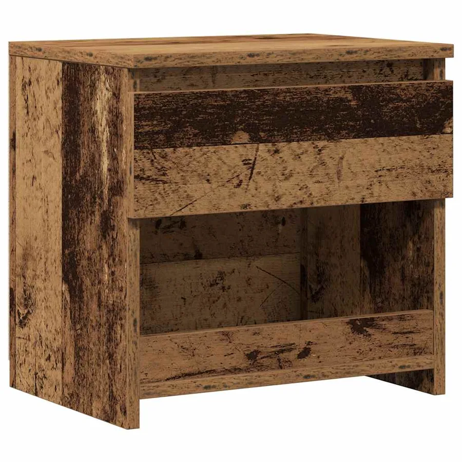 Table de chevet vieux bois 40x30x39 cm bois d'ingénierie - 2