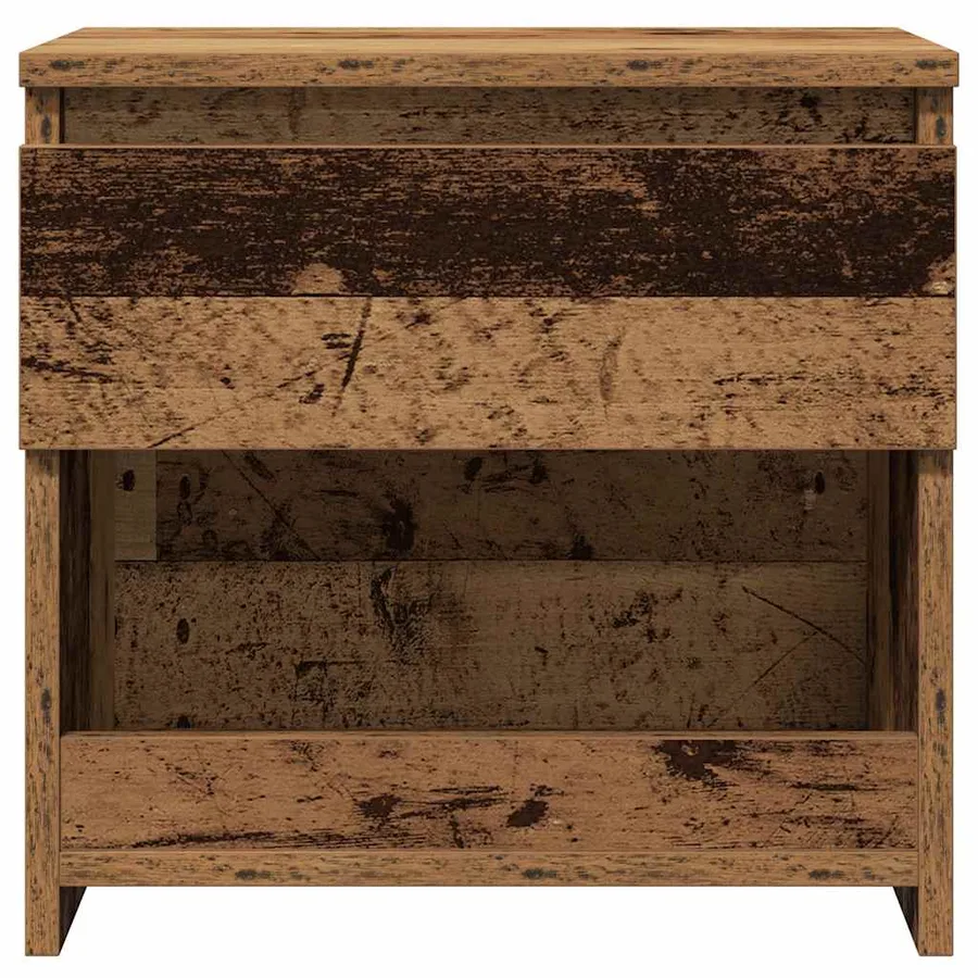 Table de chevet vieux bois 40x30x39 cm bois d'ingénierie - 4