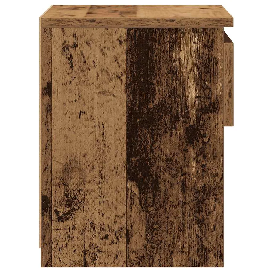 Table de chevet vieux bois 40x30x39 cm bois d'ingénierie - 6