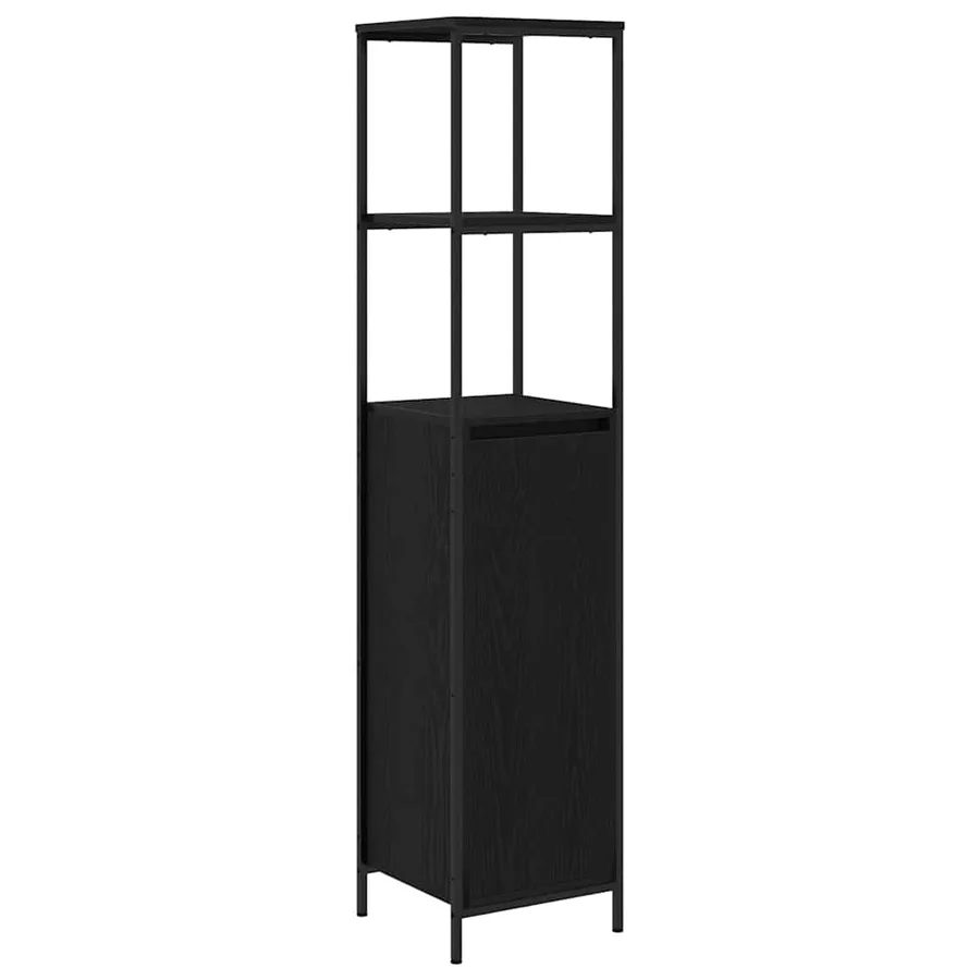 Ensemble de mobilier de salle de bain 2 pcs Chêne noir - 6