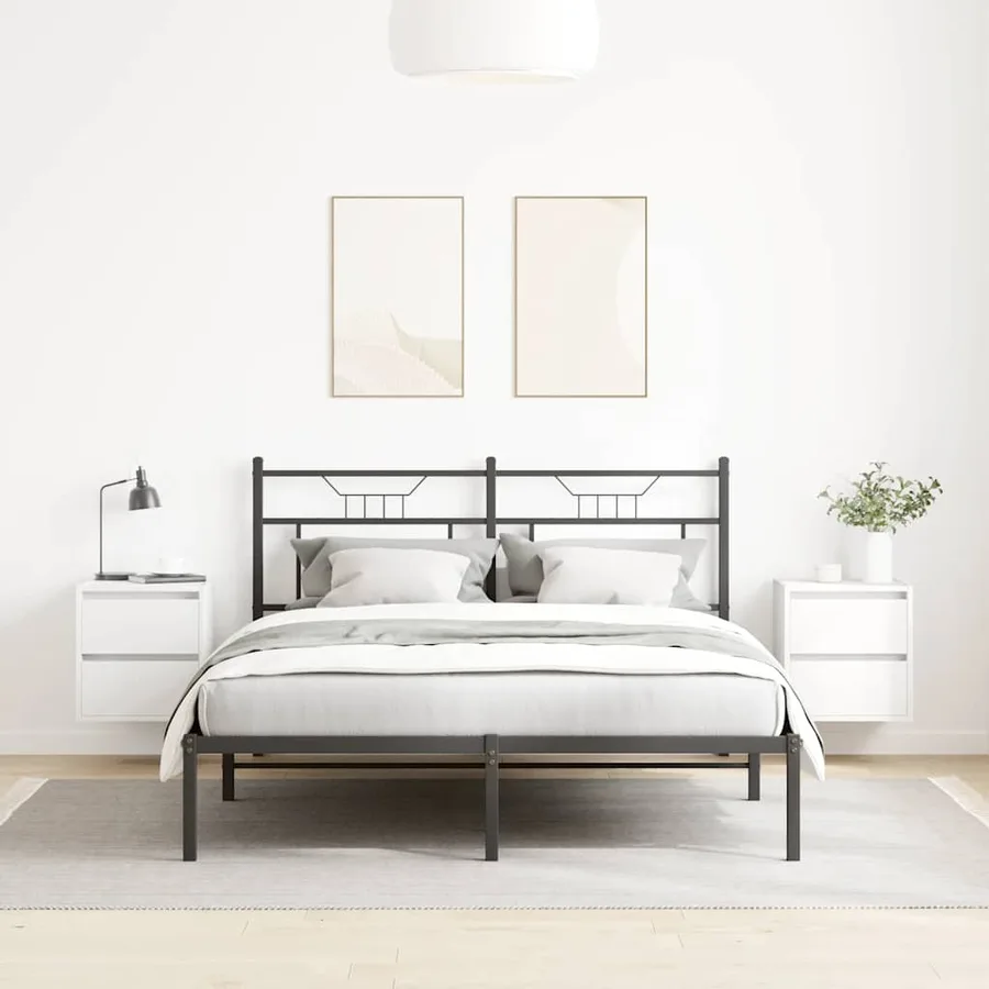 Tables de chevet murales 2 pcs blanc 38x34x40 cm - 3