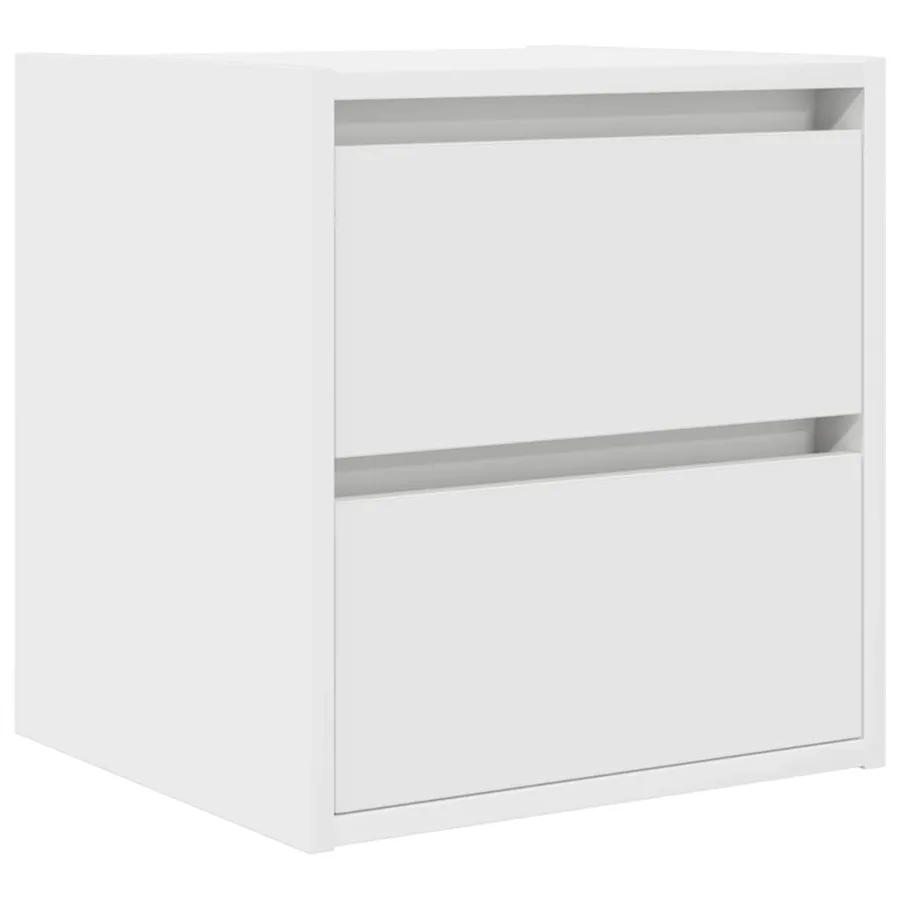 Tables de chevet murales 2 pcs blanc 38x34x40 cm - 5