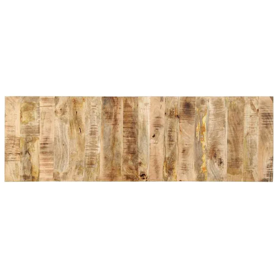 Tête de lit 160 cm bois de manguier brut massif