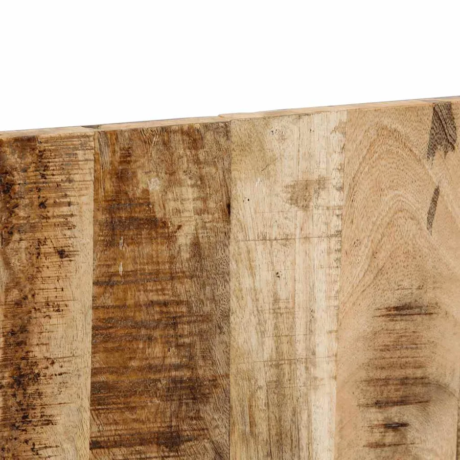 Tête de lit 160 cm bois de manguier brut massif - 7