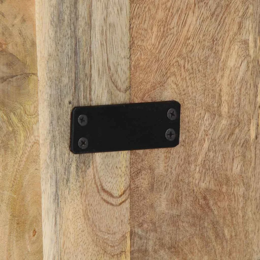 Tête de lit 160 cm bois de manguier brut massif - 9