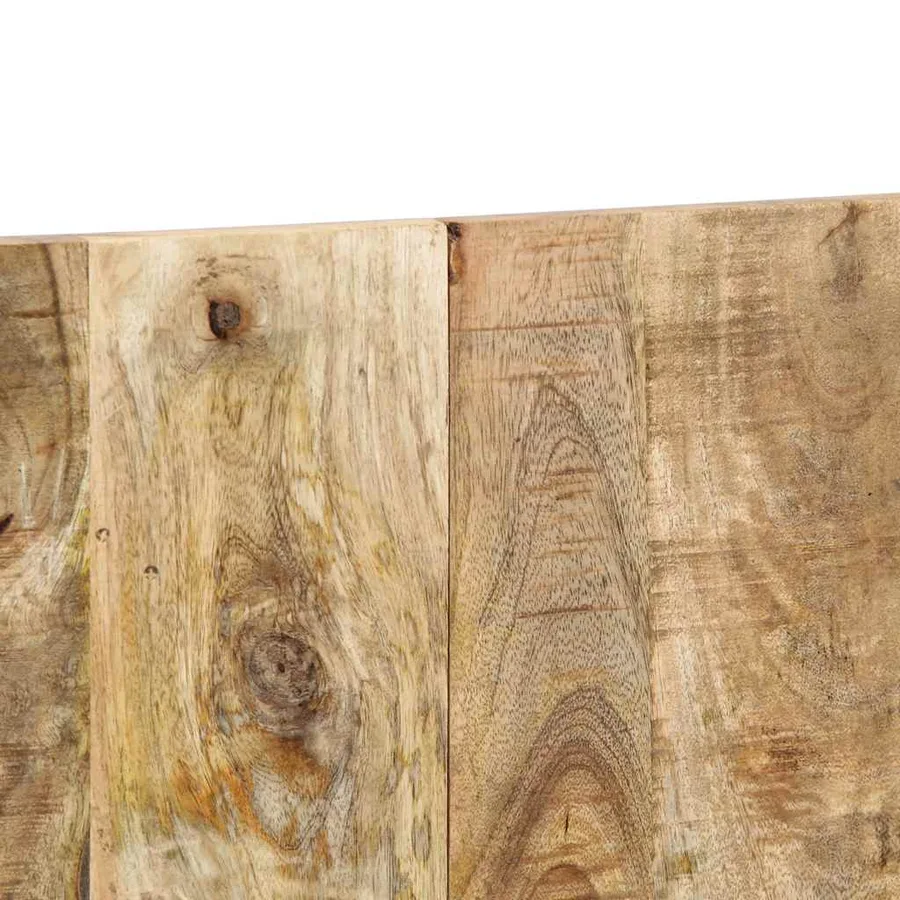 Tête de lit 200 cm bois de manguier brut massif - 7