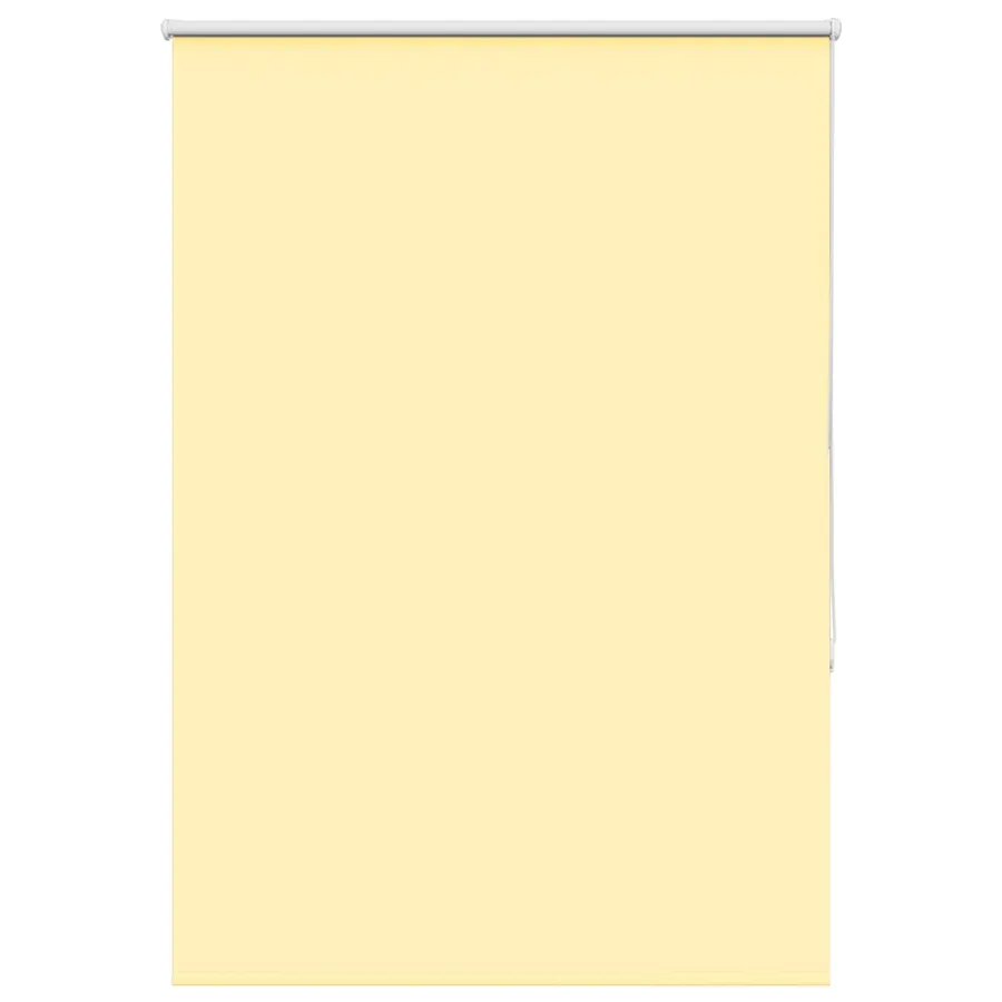 Store enrouleur occultant jaune largeur du tissu 90,7 cm