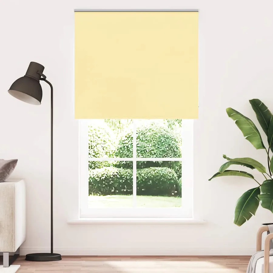 Store enrouleur occultant jaune largeur du tissu 136,6 cm - 2