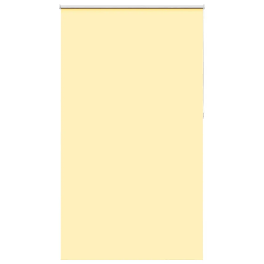 Store enrouleur occultant jaune largeur du tissu 131,6 cm