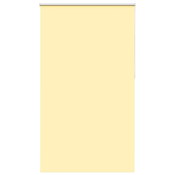 Store enrouleur occultant jaune largeur du tissu 121,6 cm