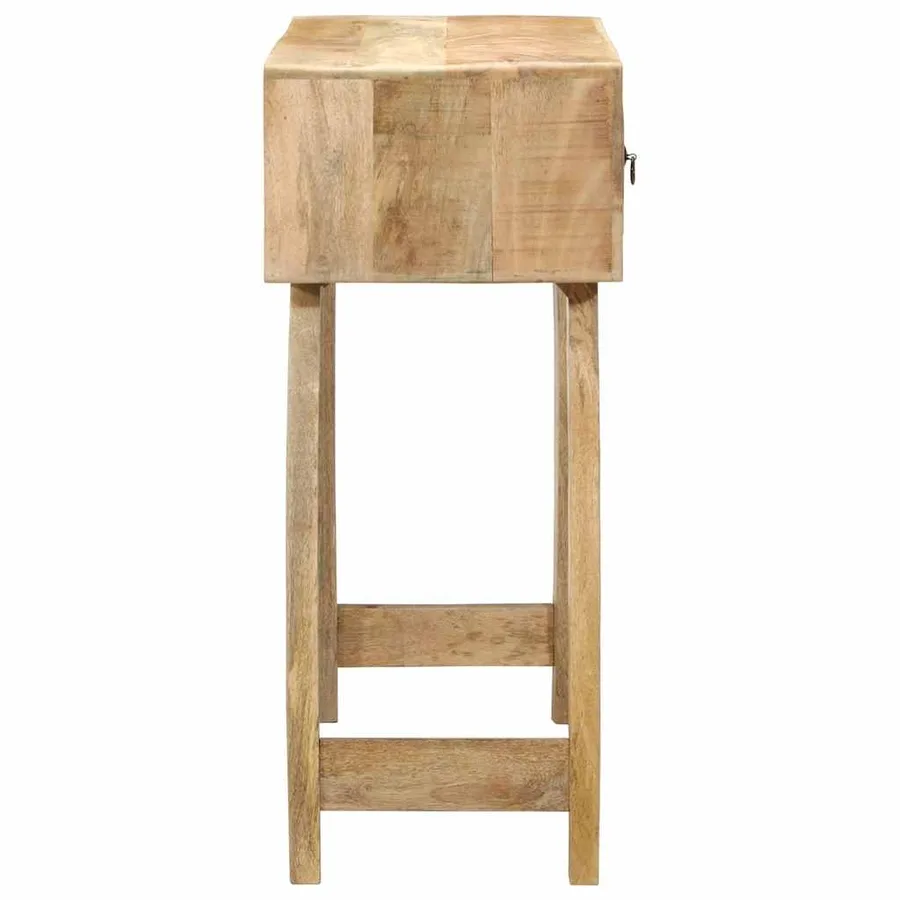 Table console 90x32x75 cm bois massif de manguier brut - 3