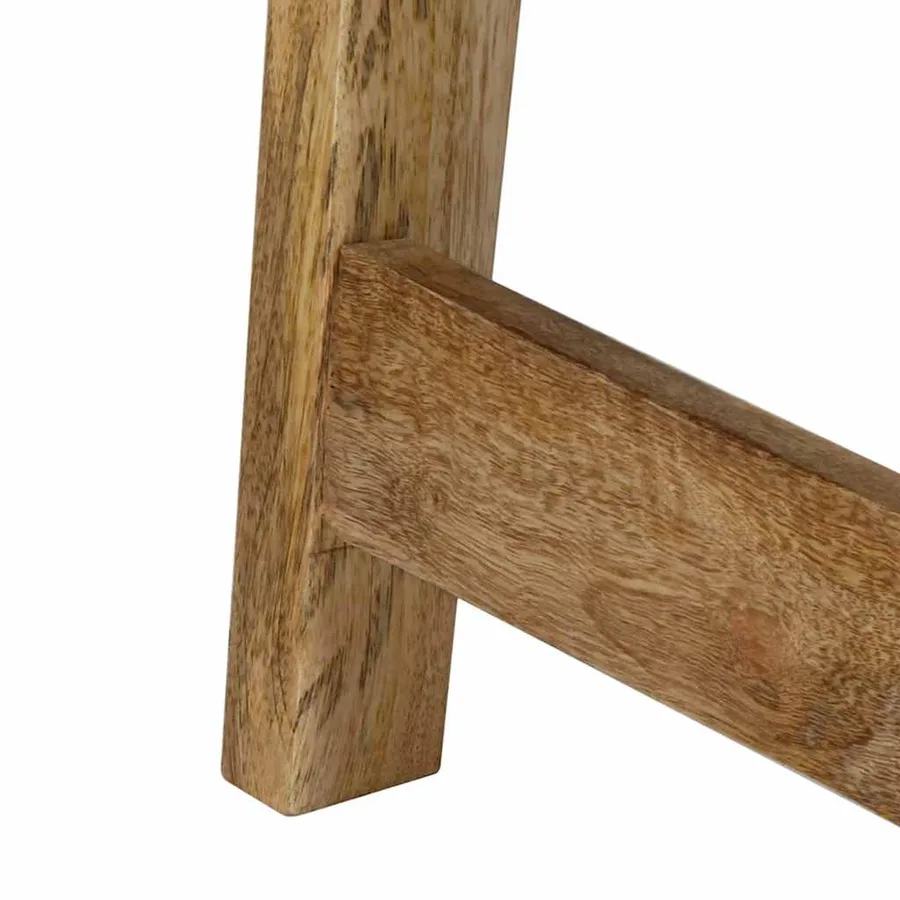 Table console 90x32x75 cm bois massif de manguier brut - 8