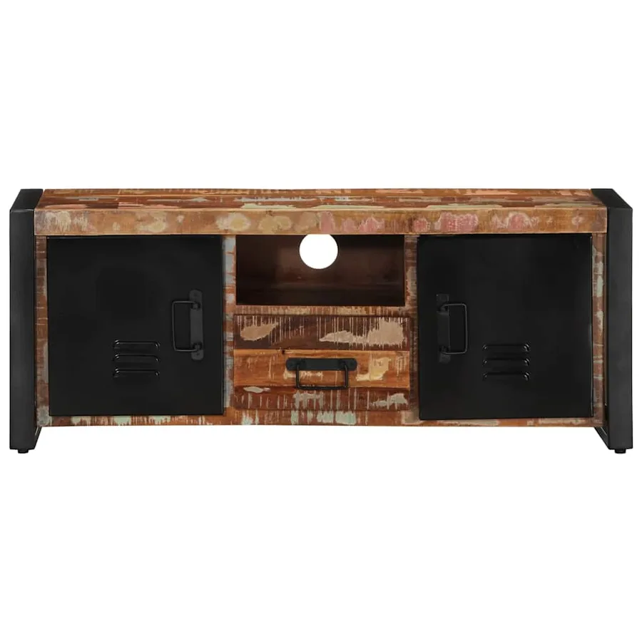 Meuble TV 100x30x40 cm Bois de récupération solide - 2