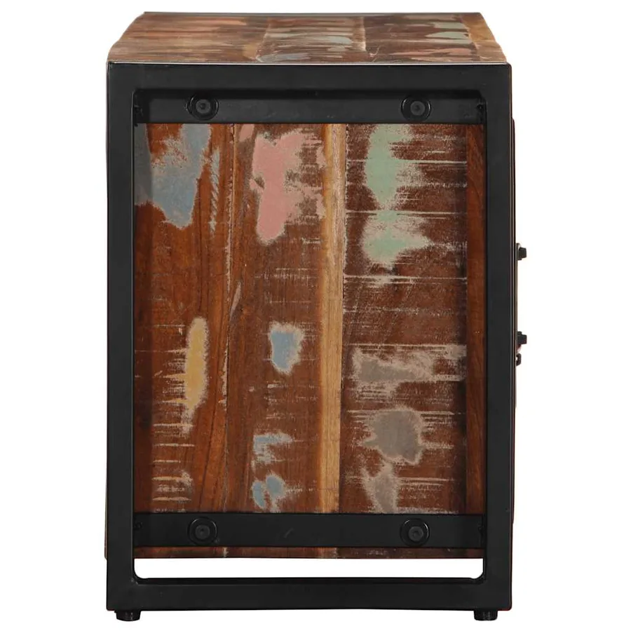 Meuble TV 100x30x40 cm Bois de récupération solide - 3