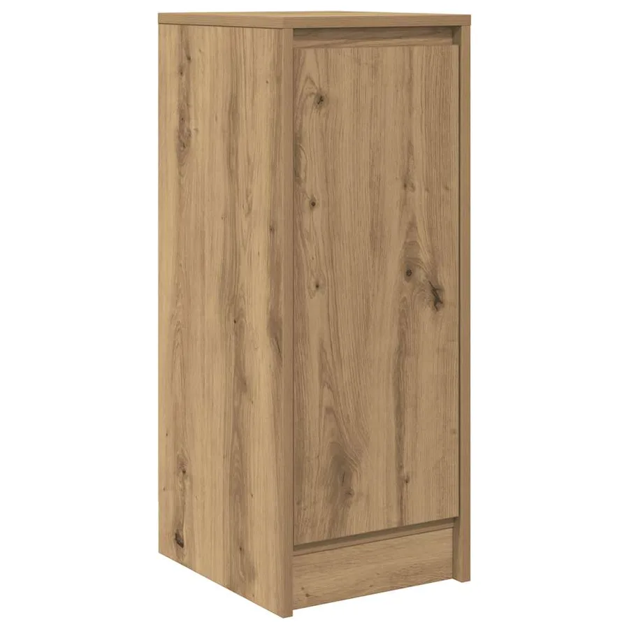 Buffet chêne artisanal 29,5x34x76 cm bois d'ingénierie - 2