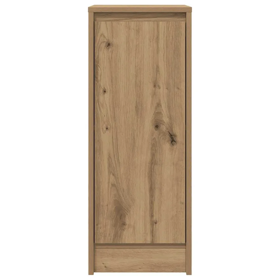 Buffet chêne artisanal 29,5x34x76 cm bois d'ingénierie - 6