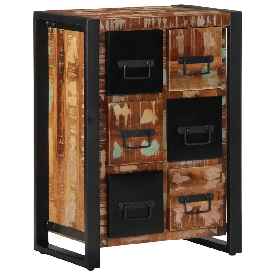 Buffet 50x35x70 cm bois massif de récupération - 10