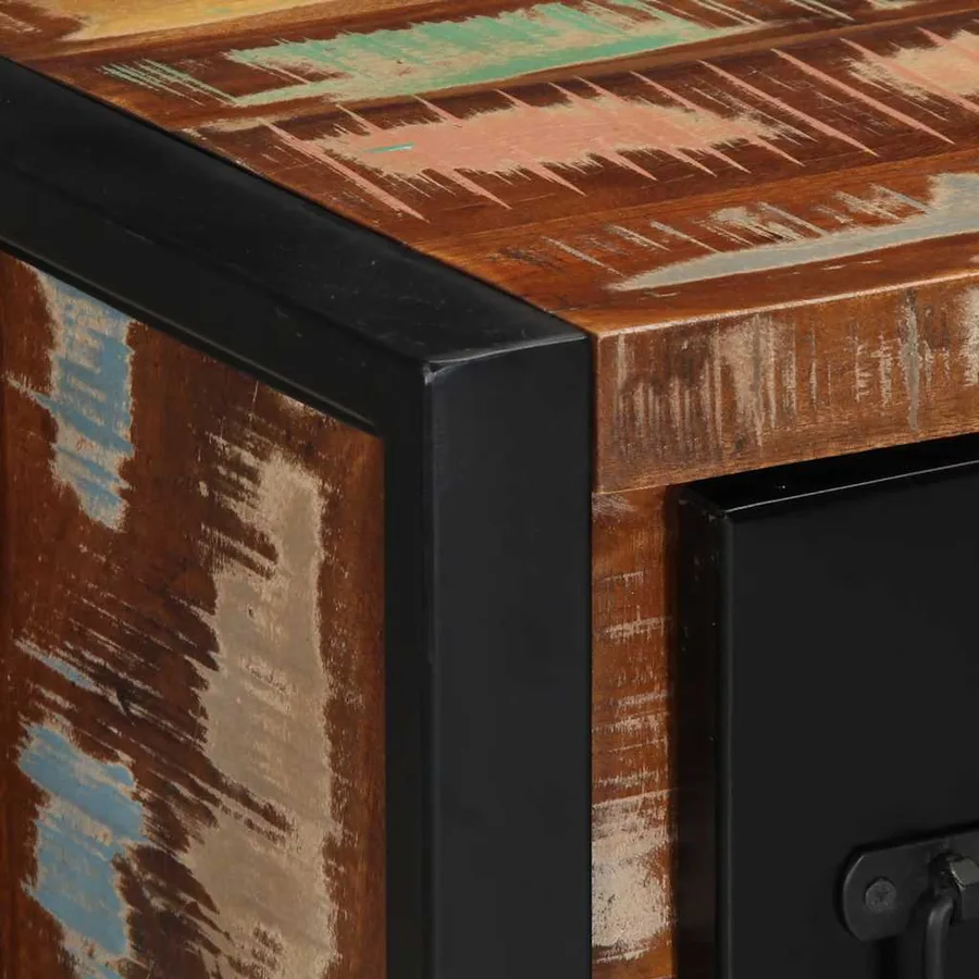 Buffet 50x35x70 cm bois massif de récupération - 5