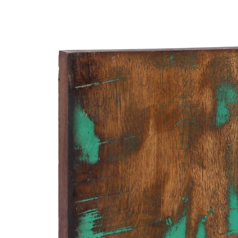 Tête de lit multicolore 120 cm bois massif récupération - 6