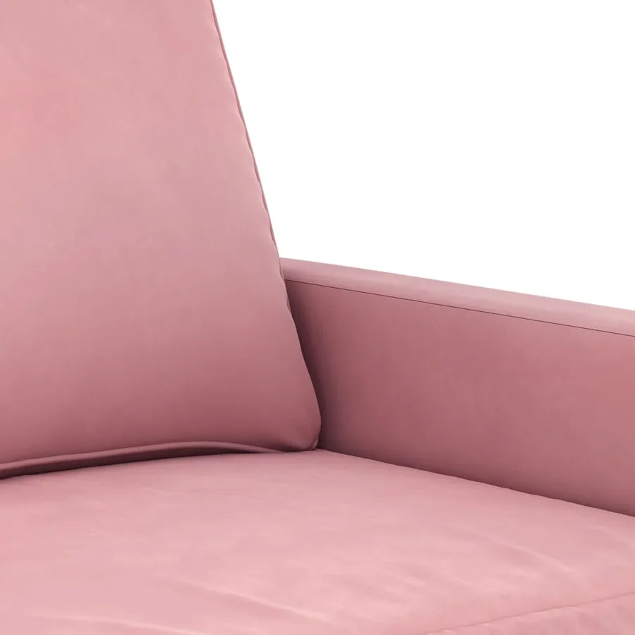 Ensemble de canapés 4 pcs rose velours - 7