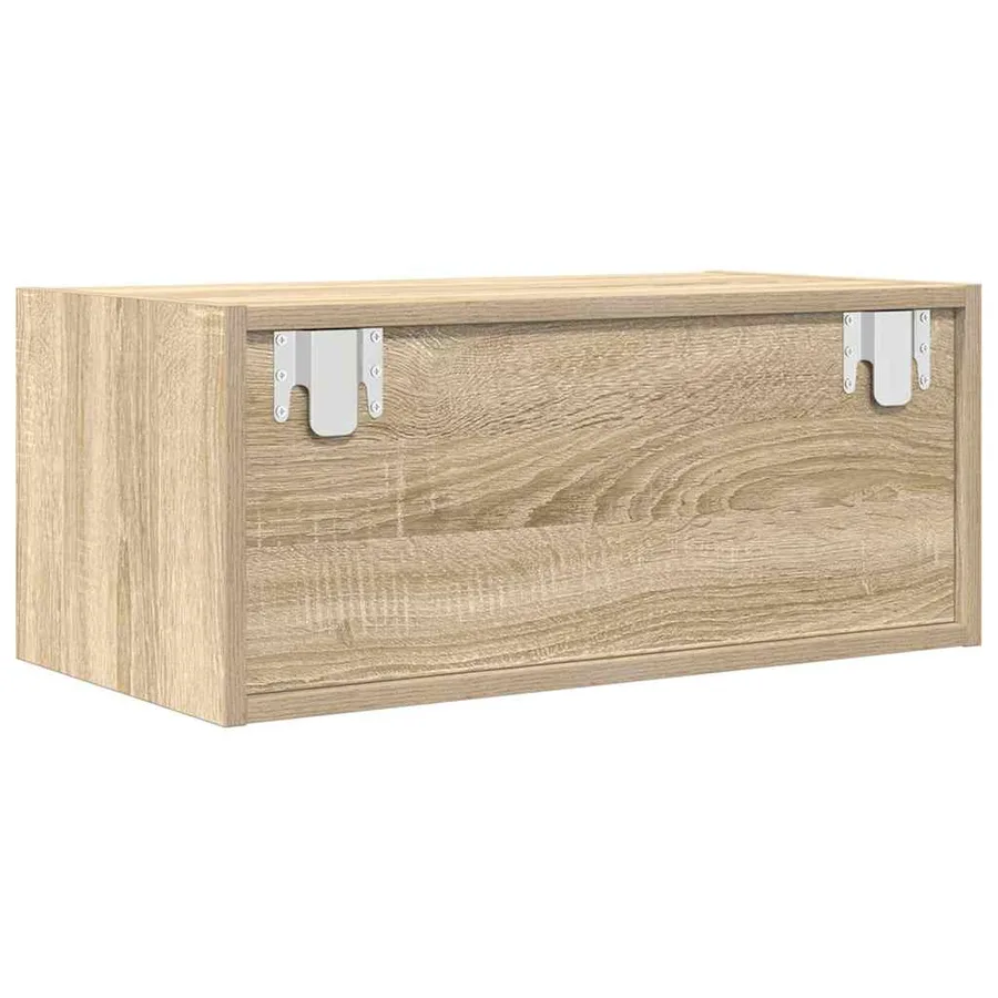Meuble TV chêne sonoma 60x31x25,5 cm bois d'ingénierie - 8