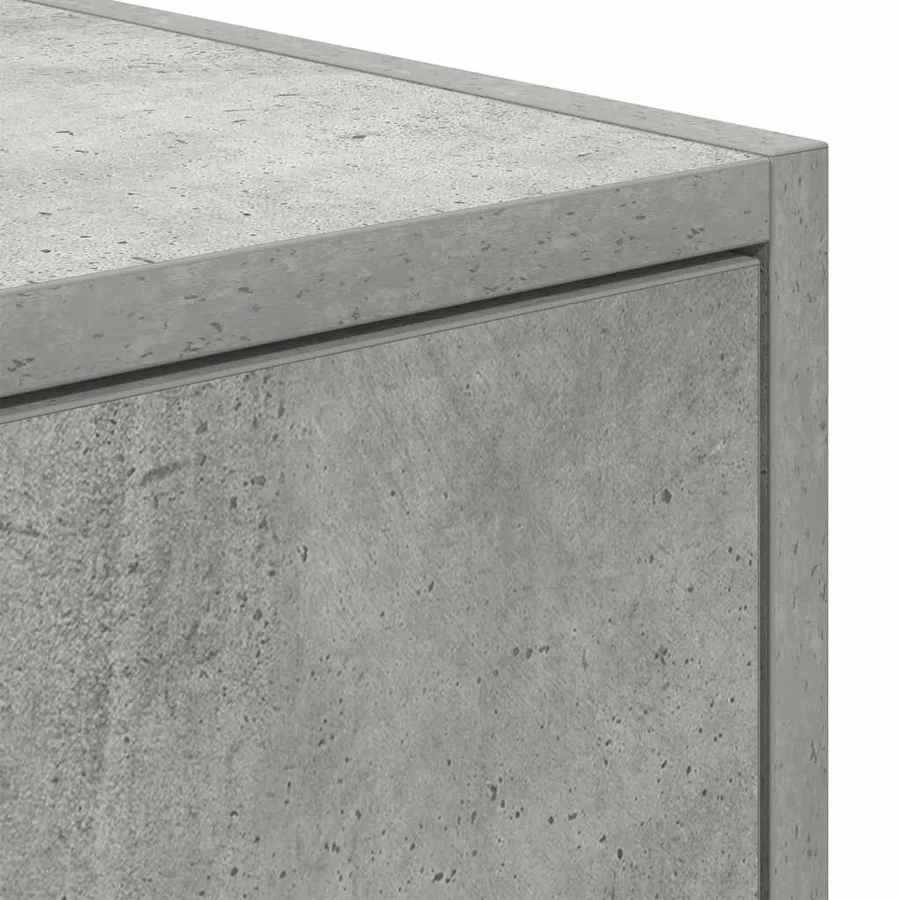 Meuble TV gris béton 60x31x25,5 cm bois d'ingénierie - 10