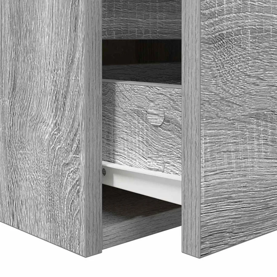 Table de chevet murale sonoma gris 38x34x40 cm - 10