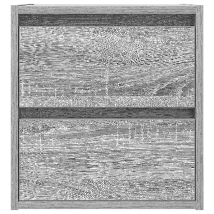 Table de chevet murale sonoma gris 38x34x40 cm - 6