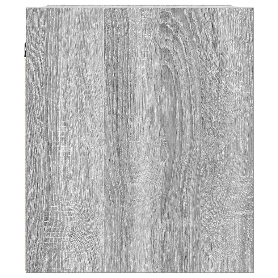 Table de chevet murale sonoma gris 38x34x40 cm - 7